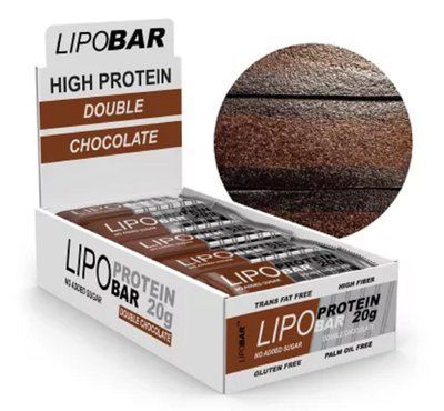 Lipo bar, Double Chocolate, Box 20*50 g 35219 фото