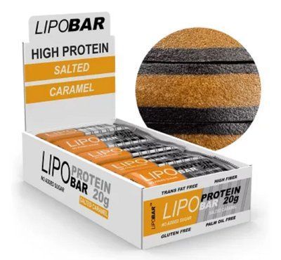 Lipo bar, Salted Caramel, Box 20*50 g 35220 фото