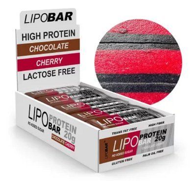 Lipo bar, Chocolate Cherry, Box 20*50 g 35221 фото