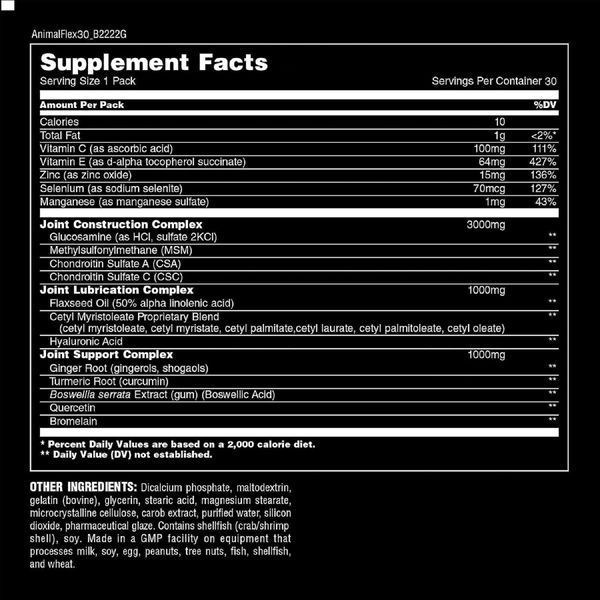 Universal Nutrition, Animal Flex, 30 Packs 34374 фото