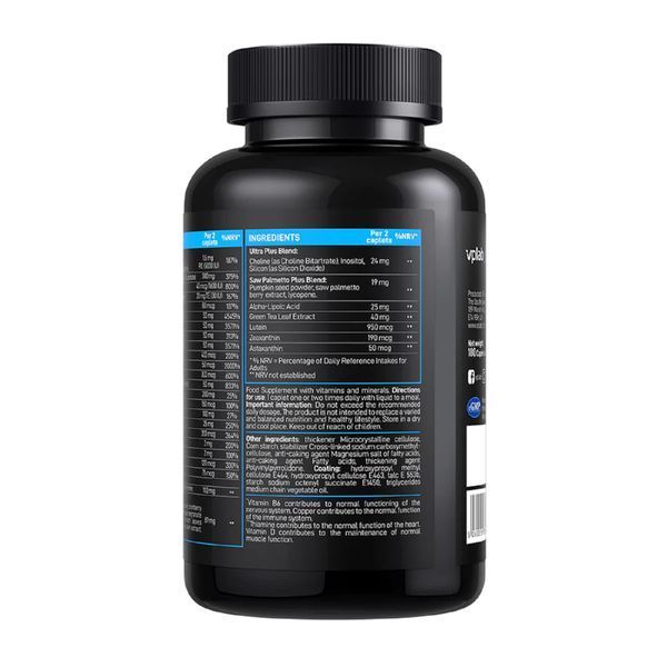 VP Lab Nutrition, Ultra Men's Sport Multivitamin Formula 180 Caplets 27168 фото