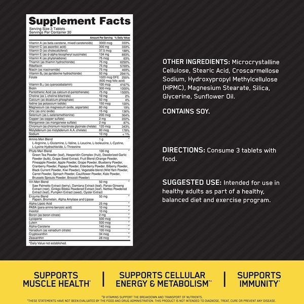 Optimum Nutrition, Opti-Men, 90 Tablets  22155 фото