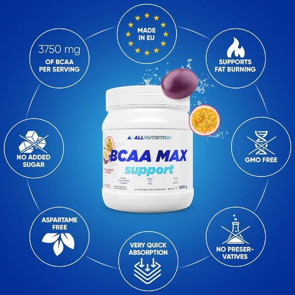 AllNutrition, BCAA Max Support, 500 g  34444 фото