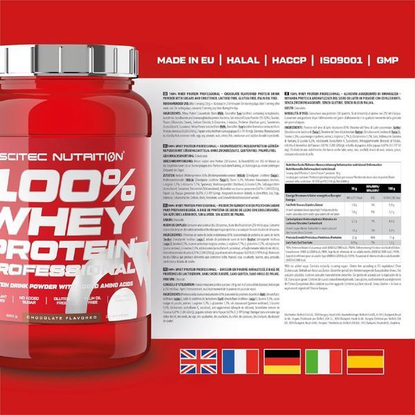 Scitec Nutrition, 100% Whey Protein Professional, 920 g  22073 фото