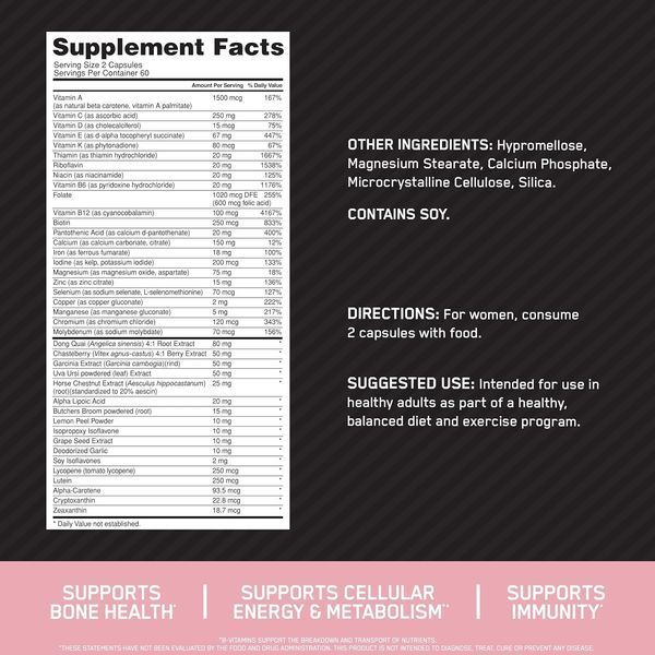 Optimum Nutrition, Opti-women, 120 tab 22157 фото